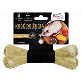 RÁGÓCSONT PROBIOTIKUMMAL ÉS MANGÓVAL KUTYÁKNAK 13,5 CM