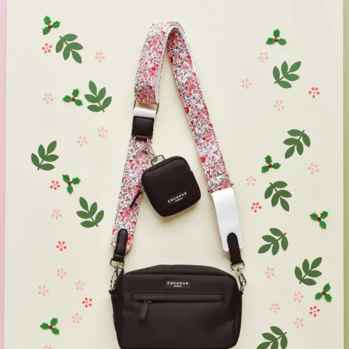 Cocopup London - Táska szíj (Quilted Cute Flowers)