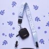 Cocopup London - Táska szíj ( Quilted Ditsy Floral Periwinkle Regular price)