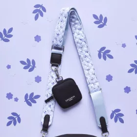   Cocopup London - Táska szíj ( Quilted Ditsy Floral Periwinkle Regular price)