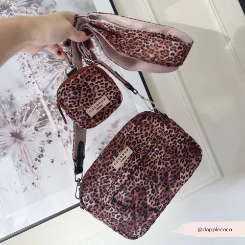Cocopup London - Dog Walking Bag (Quilted Leopard)