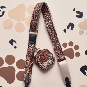 Cocopup London - Táska szíj (Quilted Leopard Pup)