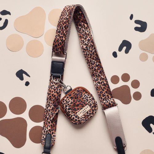 Cocopup London - Táska szíj (Quilted Leopard Pup)