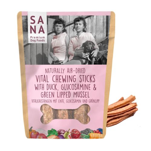 SANA - FOGTISZTÍTÓ STICKS KACSÁVAL, GLÜKOZAMINNAL ÉS ZÖLDKAGYLÓVAL (150g)