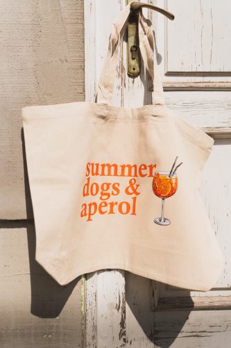 Nyári vászontáska - Summer, Dogs & Aperol