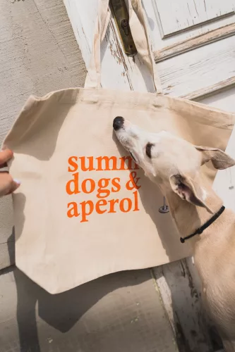 Nyári vászontáska - Summer, Dogs & Aperol