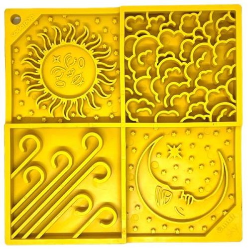 Sodapup - Lickmat Sky Design Large – Yellow