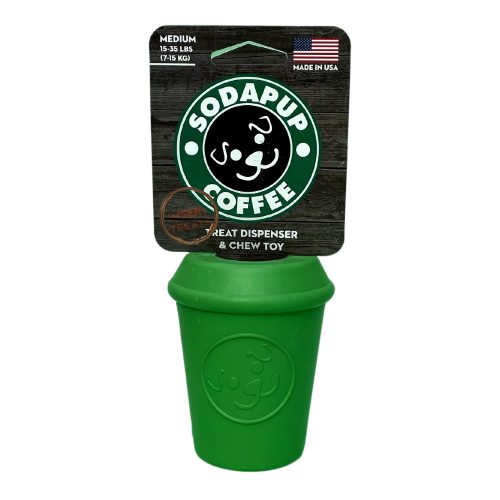 SodaPup® -  Jutalomfalattal tölthető, méreganyagmentes játék - COFFEE CUP