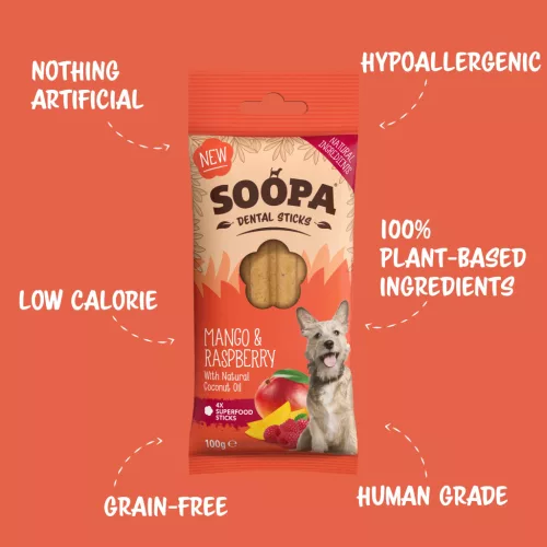 SOOPA – Mango & Raspberry Dental Sticks