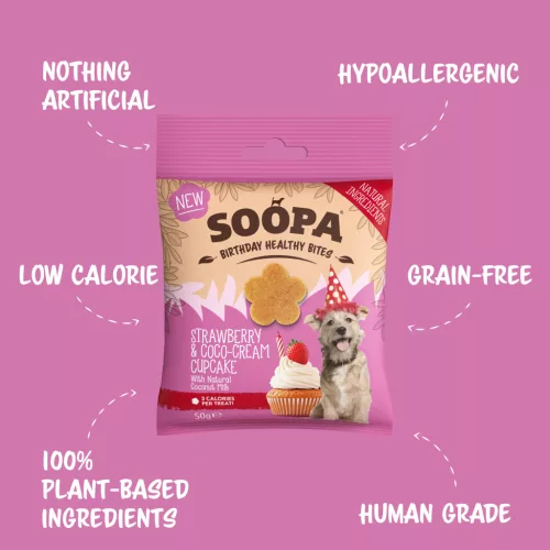 SOOPA - Strawberry & Coco-Cream Cupcake Healthy Bites