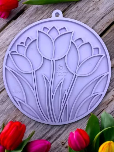 Sodapup - Tulip Design Emat Enrichment Lickmat tapadókorongokkal