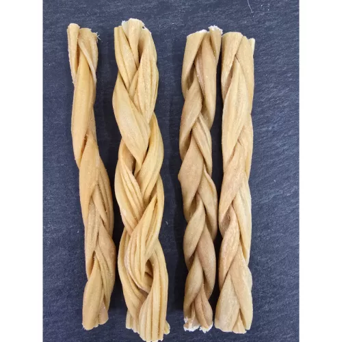 Teomann - Szárított fonott kecskebőr 15cm