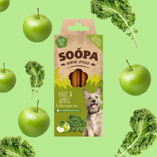 SOOPA DENTAL STICKS - FODROS KELLEL ÉS ALMÁVAL 100 G