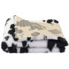  DryBed VetBed A - Non Slip Pet Bed, Black-White (boci mintás)