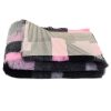 DryBed VetBed A+ - Non-Slip Pet Bed, Pink Checkered (Patchwork)