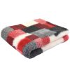 DryBed VetBed A+ - Non-Slip Pet Bed, Red Checkered (Patchwork)