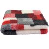 DryBed VetBed A+ - Non-Slip Pet Bed, Red Checkered (Patchwork)