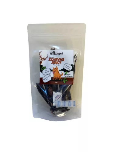 Whizzopet - Szárított szarvas jerky jutalomfalat kutyának
