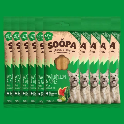 SOOPA - Watermelon & Apple Dental Sticks