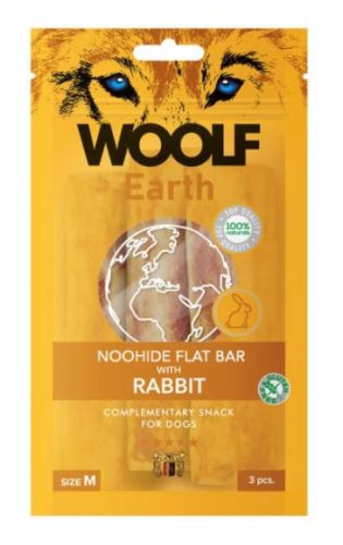 WOOLF EARTH S RABBIT 90G KOLLAGÉNES RÚD NYÚLHÚS