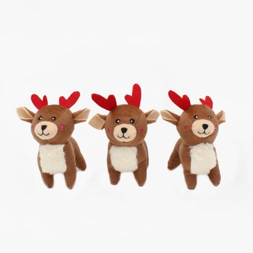 ZippyPaws - Holiday Miniz 3-pack Reindeer